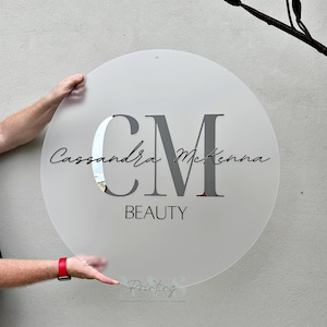 Benutzerdefiniertes Acryl Business Logo Schild, individuelles Logo, Business Schild, Acryl Logo Schild, Office Storefont, Türschild, Wandbehang Business Office
