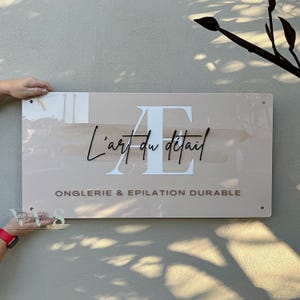 Enseigne de logo d'entreprise en acrylique personnalisé, Logo personnalisé, Enseigne d'entreprise, Logo d'entreprise acrylique, Police de caractère Office, Plaque de porte, Bureau d'entreprise suspendu au mur
