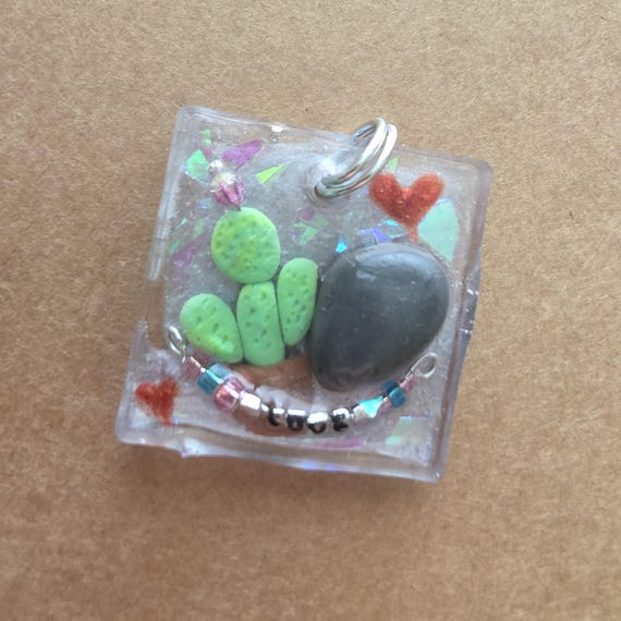 Taylor Swift Opalite Rock Cactus Inspired Handmade Resin Pendant Keychain  or Necklace Valentines Love Hearts Swiftie