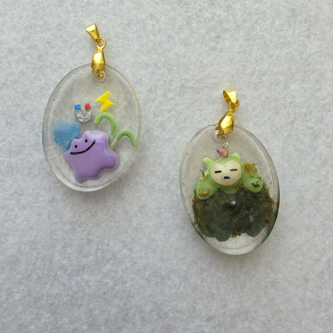 Pokemon Pokopia Ditto Mosslax Snorlax Handmade Necklace or