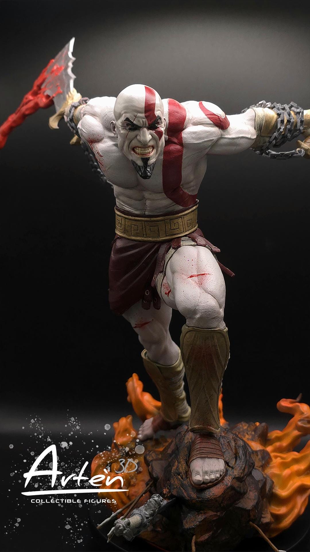Kratos – God of War (premium Version) 3D Figures - Etsy
