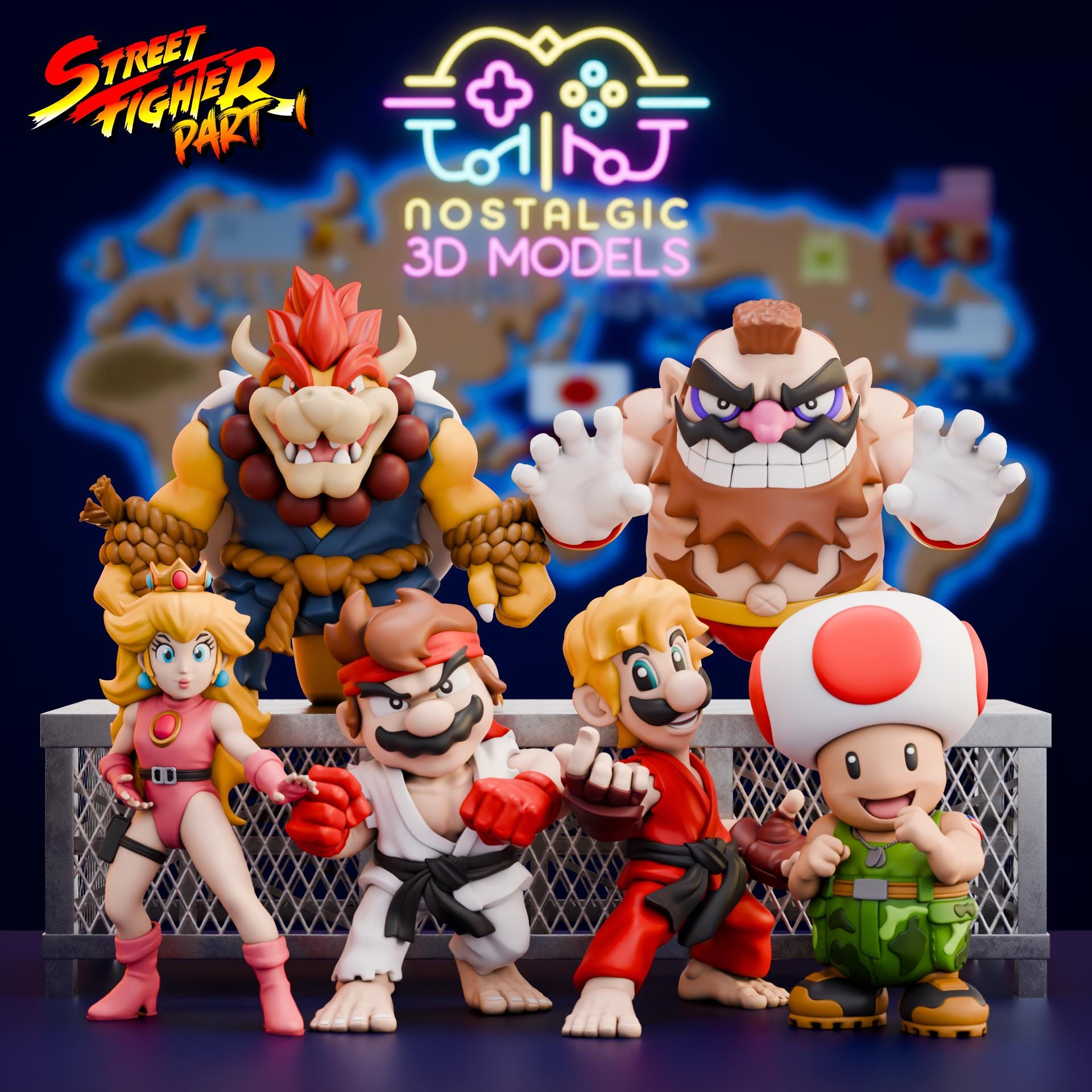 マリオ x パニッシャー 3Dカスタムフィギュア This Mario x Punisher design caught our attention 🔥 A crazy