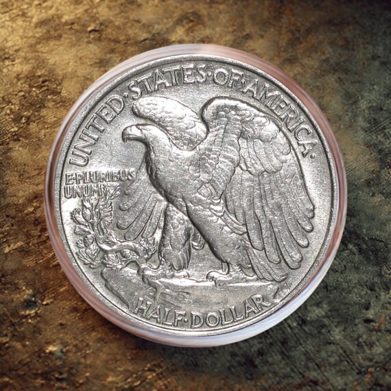 1947年ウォーキングリバティハーフダラー銀メッキ記念コイン