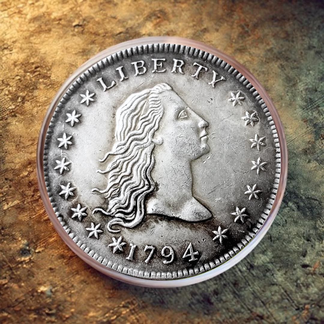 米国　1794年ブローイングヘア 1794年製 フローイングヘアドル • 希少記念コイン • ヴィンテージ