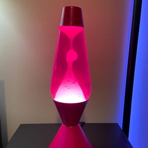 Pink Lava Lamp, Y2K Girls Room Decor, 16" Tall