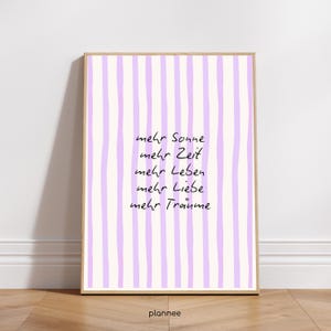 Mais sol, tempo, vida, amor, sonhos | Pôster | Impressão | Decoração de dopamina | Arte de parede | Tipografia | Vários tamanhos