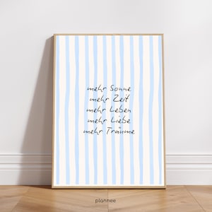 Mais sol, tempo, vida, amor, sonhos | Pôster | Impressão | Decoração de dopamina | Arte de parede | Tipografia | Vários tamanhos