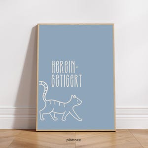 ACCOGLIENZA | Poster | Stampa | Gatto | Corridoio | Decorazione Dopamina | Disegnato a mano | Design minimalista | Varie dimensioni