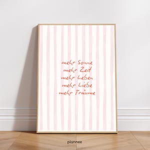 Mais sol, tempo, vida, amor, sonhos | Pôster | Impressão | Decoração de dopamina | Arte de parede | Tipografia | Vários tamanhos