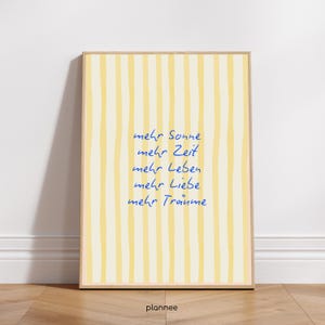 Mais sol, tempo, vida, amor, sonhos | Pôster | Impressão | Decoração de dopamina | Arte de parede | Tipografia | Vários tamanhos
