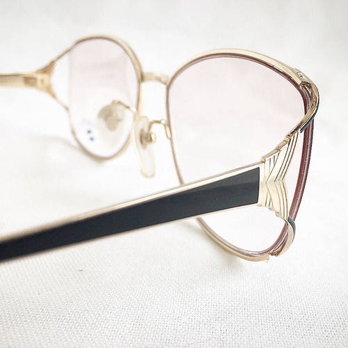Vintage 1980's Swank Gold Electro Plated Japanese Eyeglasses Glasses shops Frames