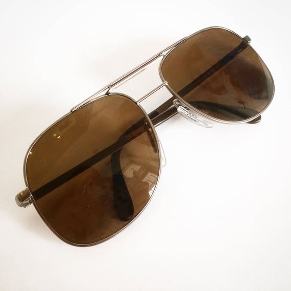 Vintage 1980's Zeiss Aviator General Sunglasses wi