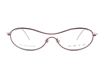 Vintage early 2000's Kata Titanium Burgundy Eyeglasses