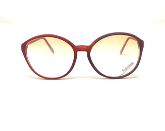 Vintage 1980's Rodenstock Matte Brown Round Eyeglasses