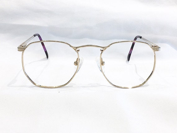 Vintage 1980 s Gold Plated Alfred Sung Filligree Eyeglasses Etsy
