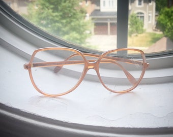 Vintage 1980's Silhouette Oversized Plastic Eyeglasses