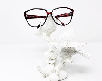 Vintage 1980's Paloma Picasso Red and Black Eyeglasses