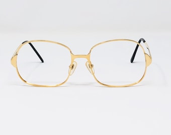 CLEARANCE  Vintage 1980's BUG 18K Gold Plated Eyewear Eyeglasses Frames