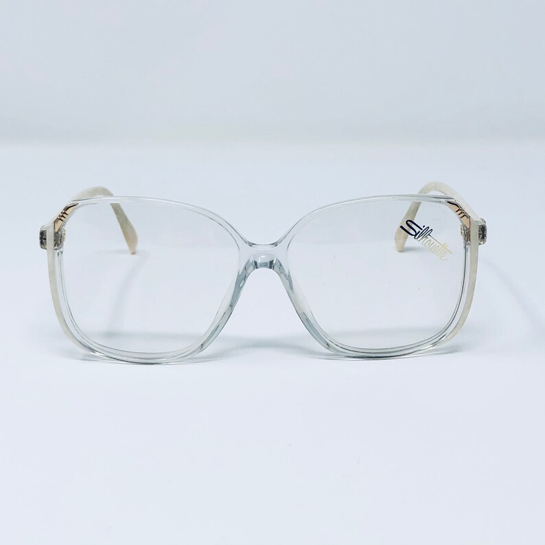 CLEARANCE Vintage 1980's Silhouette Oversized Plastic Eyeglasses made in Austria image 4