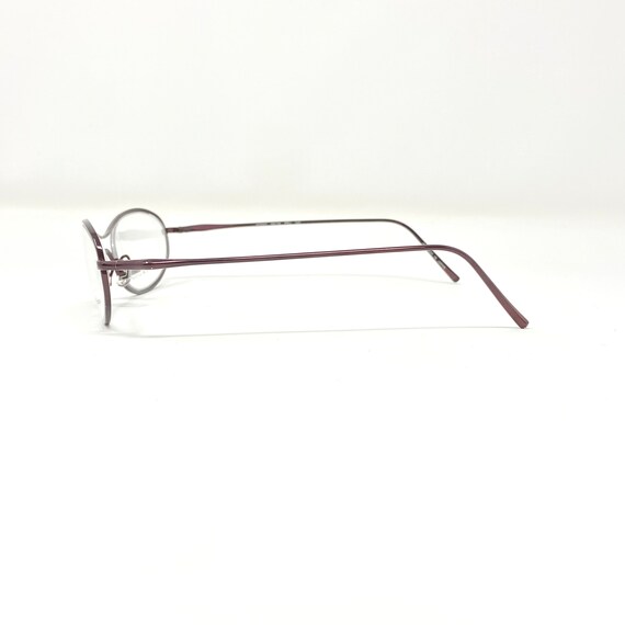Vintage early 2000's Kata Titanium Burgundy Eyeglasses Gem