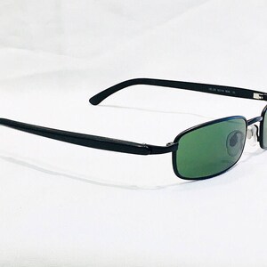 Vintage 1990's Fielmann Black Rectangular Sunglasses image 3