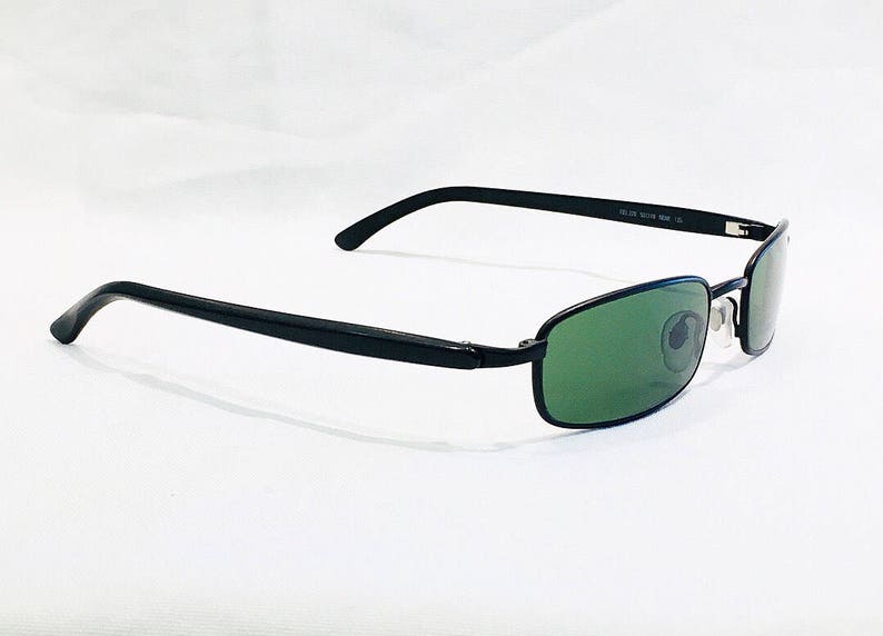 Vintage 1990's Fielmann Black Rectangular Sunglasses image 3