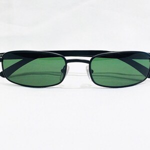 Vintage 1990's Fielmann Black Rectangular Sunglasses image 6