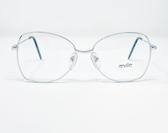 Vintage 1980's Seville Silver Metal Eyeglasses