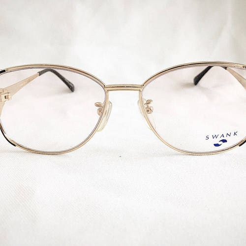 Vintage 1980's Swank Gold Electro Plated Japanese Eyeglasses Glasses shops Frames