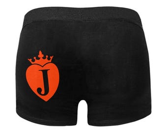 Calzoncillos bóxer con jota de corazones