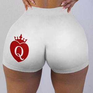 Queen Of Hearts Booty Shorts, Bleached, QOH, Colonized, Bleach Bunny, Raceplay, Kink, Fetish, Interracial, NSFW, BWC, Kinky, Sexy