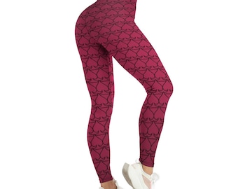 Queen of Spades Yoga Pants, QOS, Blacked