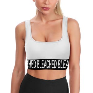 Bleached sports bra