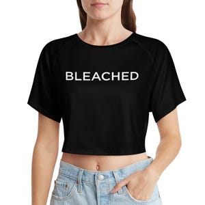 Bleached Short sleeved Crop top