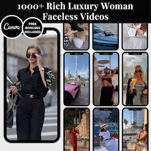 1000+ Rich Luxury Women Reels, Instagram Luxury Videos, Luxury Faceless Digital Marketing Videos, Faceless Rich Reels, Luxe Reels