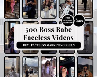 Reels de lujo sin rostro para jefas, videos de estilo de vida, videos de Instagram sin rostro, reels de marketing digital sin rostro