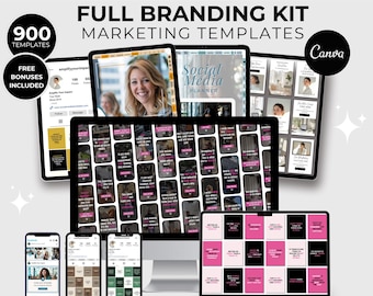 Social Media Canva Template Bundle, Instagram Template Bundle, Social Media Post Story Canva, Facebook Instagram Pinterest