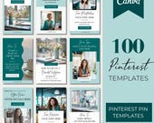 Pinterest Templates Canva, Pinterest Marketing Canva Pin Template, Pinterest Blogger Templates