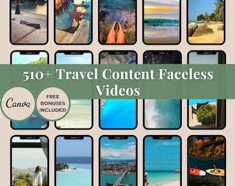 Travel Videos, Travel Instagram Reels, Faceless Travel Reel, Travel Agency Instagram, Travel Social Media Video Bundle