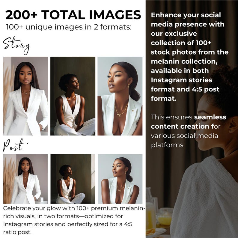Fotos de mulheres negras poderosas e com pele morena, imagens de mulheres negras com inteligência artificial (disponíveis para download no Canva e Google Drive) imagem 2