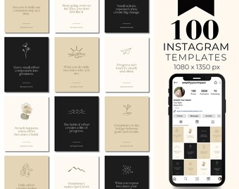 4:5 Modelos de citações do Instagram Citações motivacionais Modelos minimalistas do Instagram Modelos editáveis do Canva Modelo de coach de vida, modelo DFY