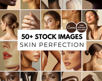 Skin Stock Photos, Skincare Images Faceless Skincare Brands, Female Model Picture, Skin Instagram Stock Photo AI Skincare Beauty Stock Photo