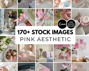 Pink Aesthetic Photos, Pink Stocks Photo Boss Babe Stock Photos Pink Aesthetic Stock Images, Faceless Instagram Photos, Social Media Photos
