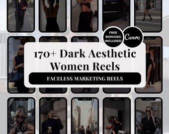 Dark Aesthetic Faceless Reels for Women, Luxurious Women Reel, Digital Marketing Faceless Video, Stock Videos, Tiktok Videos, Dark Aesthetic