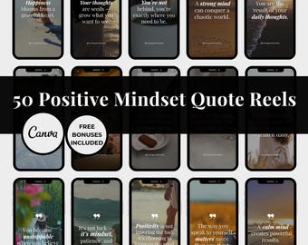 Motivational  Reel, Instagram Reels Templates, Faceless Digital Marketing Reels for Instagram, Positive Mindset, Motivational Quotes Video