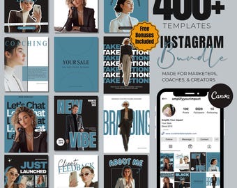Instagram Template, Social Media Post Template Bold, Social Media Manager Templates, Modern Template, Smm, Coaches, Entrepreneurs