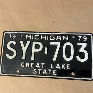 1979 Michigan License Plate