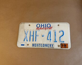 License Plate Motorcycle Ohio 2001, Ohio Motorcycle License Plate