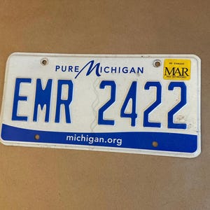 Michigan License Plate
