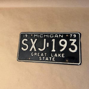 1979 Michigan License Plate